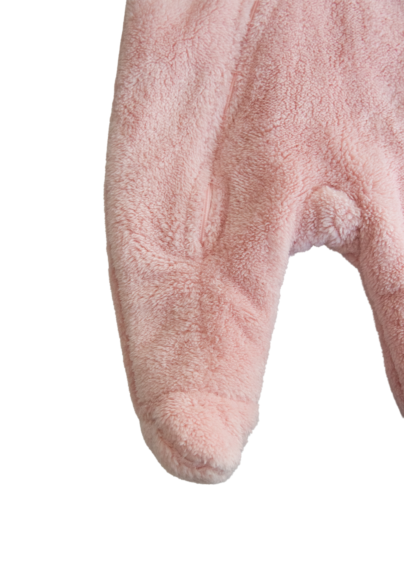 Combinezon Roz din Plus cu Fermoar si Gluga S60343 Kitikate