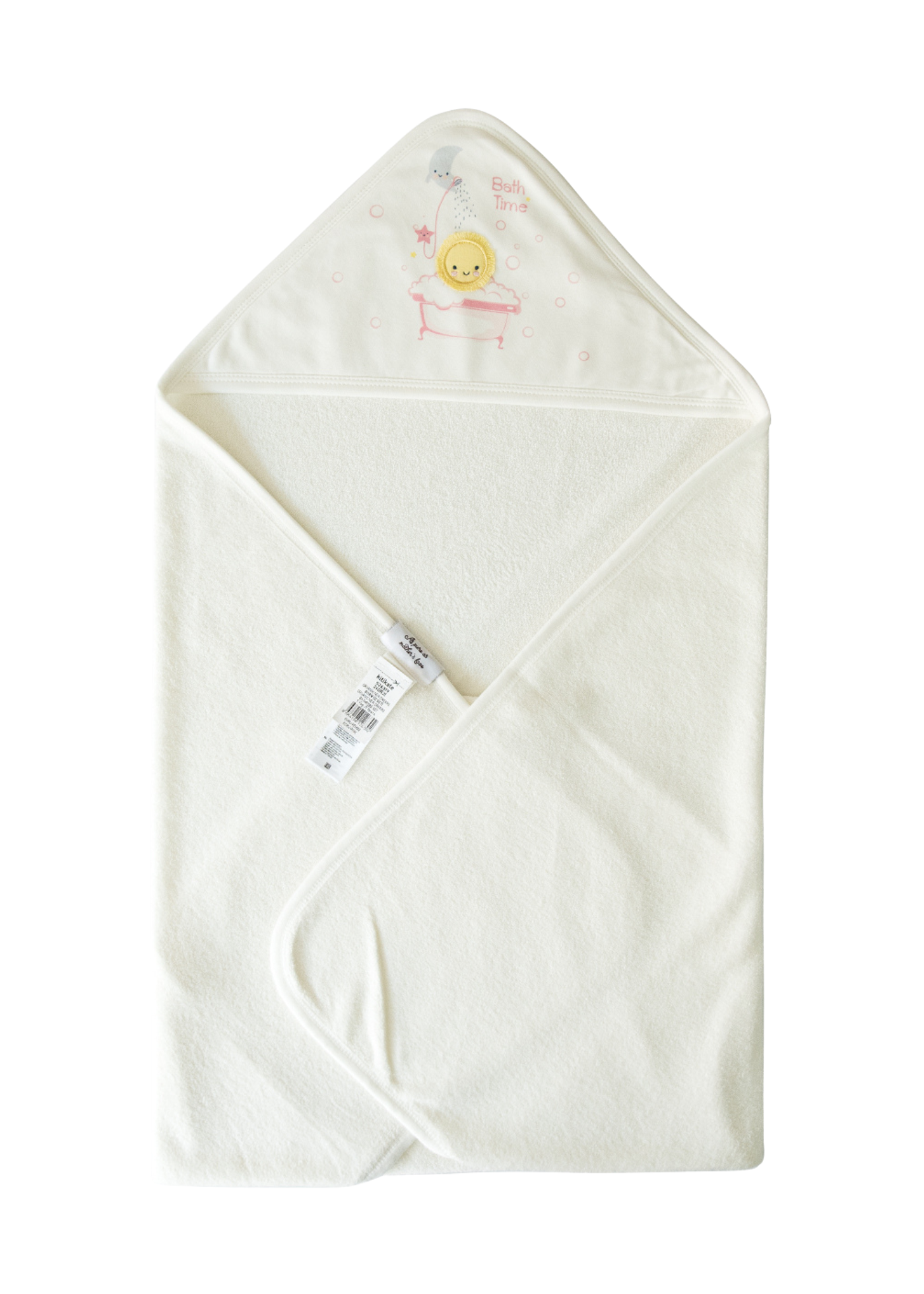 Set pentru Baita cu Halat si Prosop Alb cu Roz Organic Dreams S26319 KitiKate