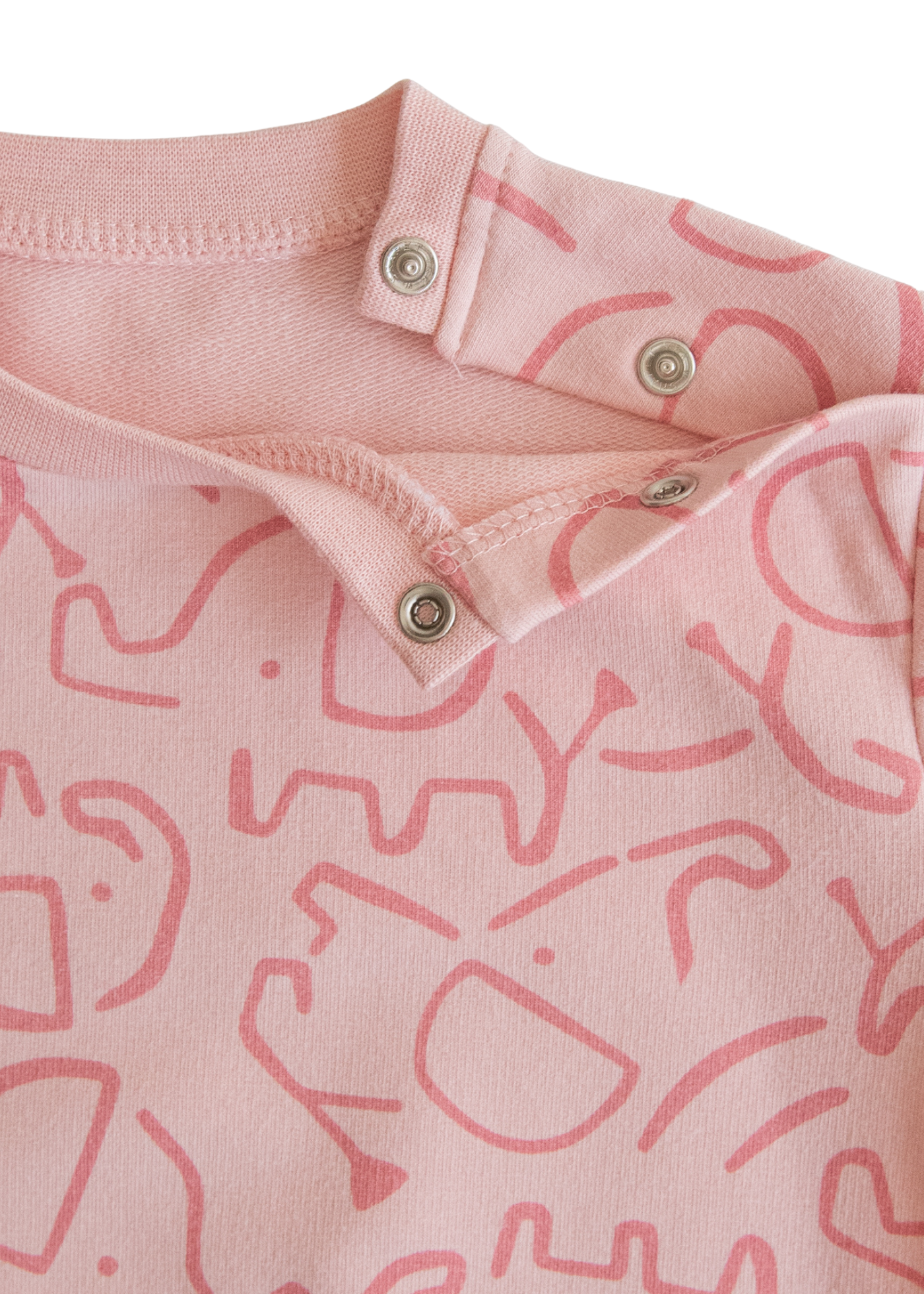 Trening 2 Piese Roz cu Desene Bumbac Organic S60439 Kitikate