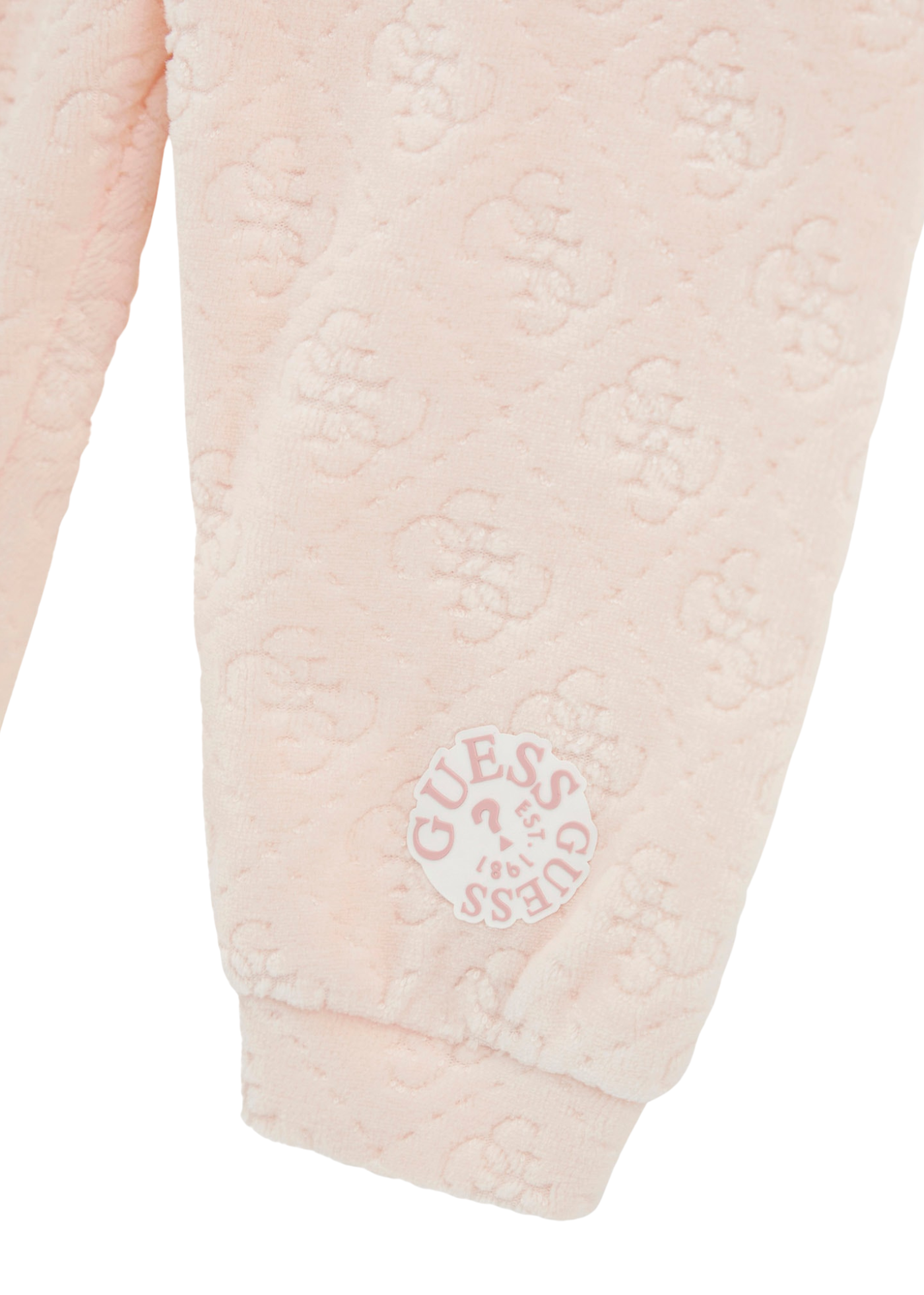 Trening 3 Piese Hanorac si Pantaloni Velur Roz si Body cu Maneca Lunga H5BW02 KAVN4 FN33 Guess