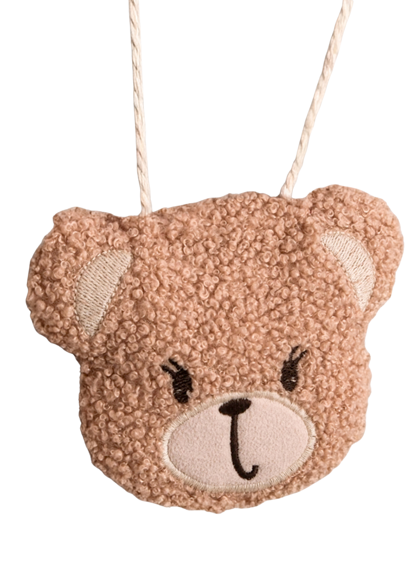 Rochie Stofa Roz cu Maneca Lunga si Geanta Ursulet 3737 Mino Baby