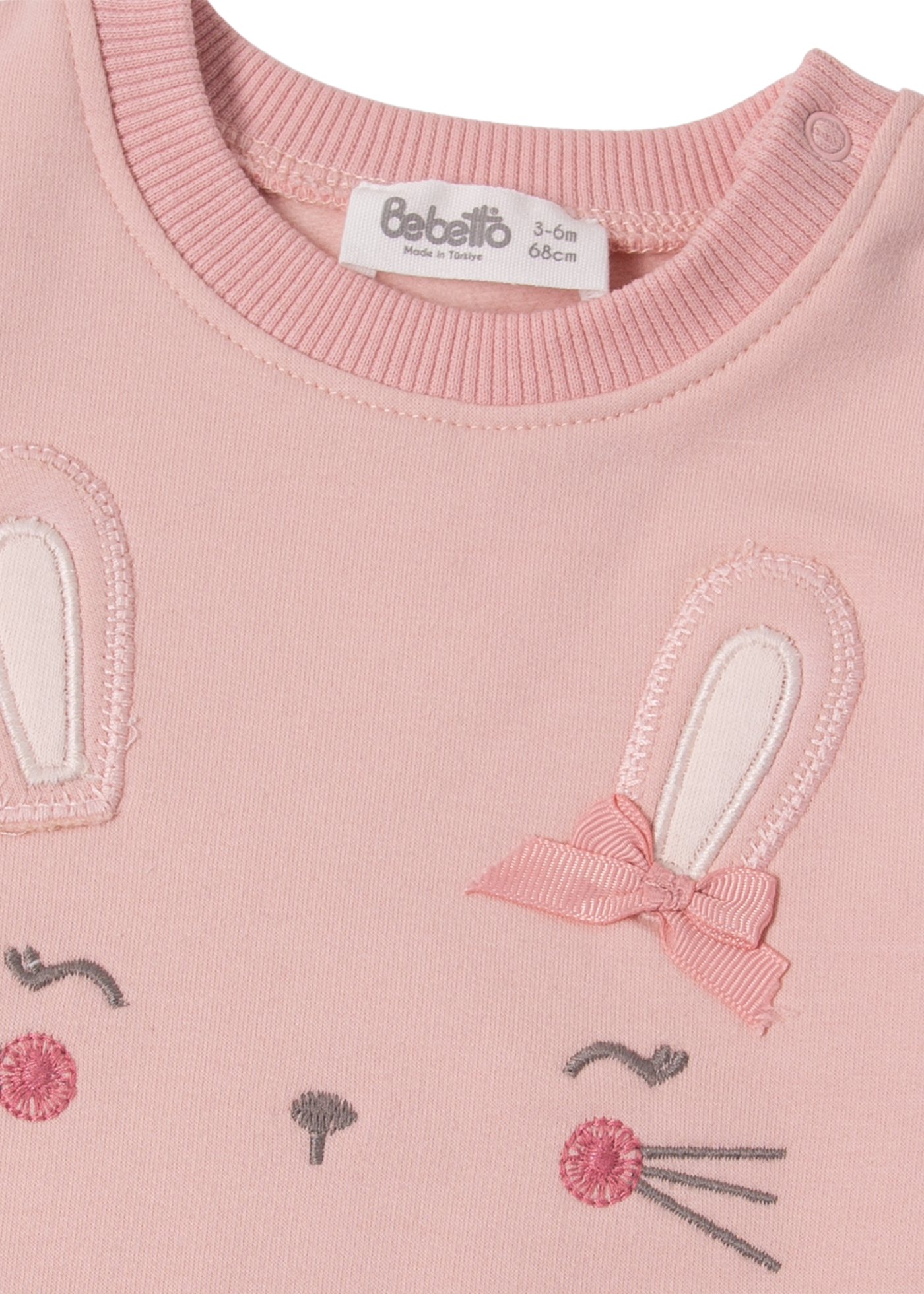 Trening 2 Piese Roz Pudra cu Iepure K5116 Bebetto