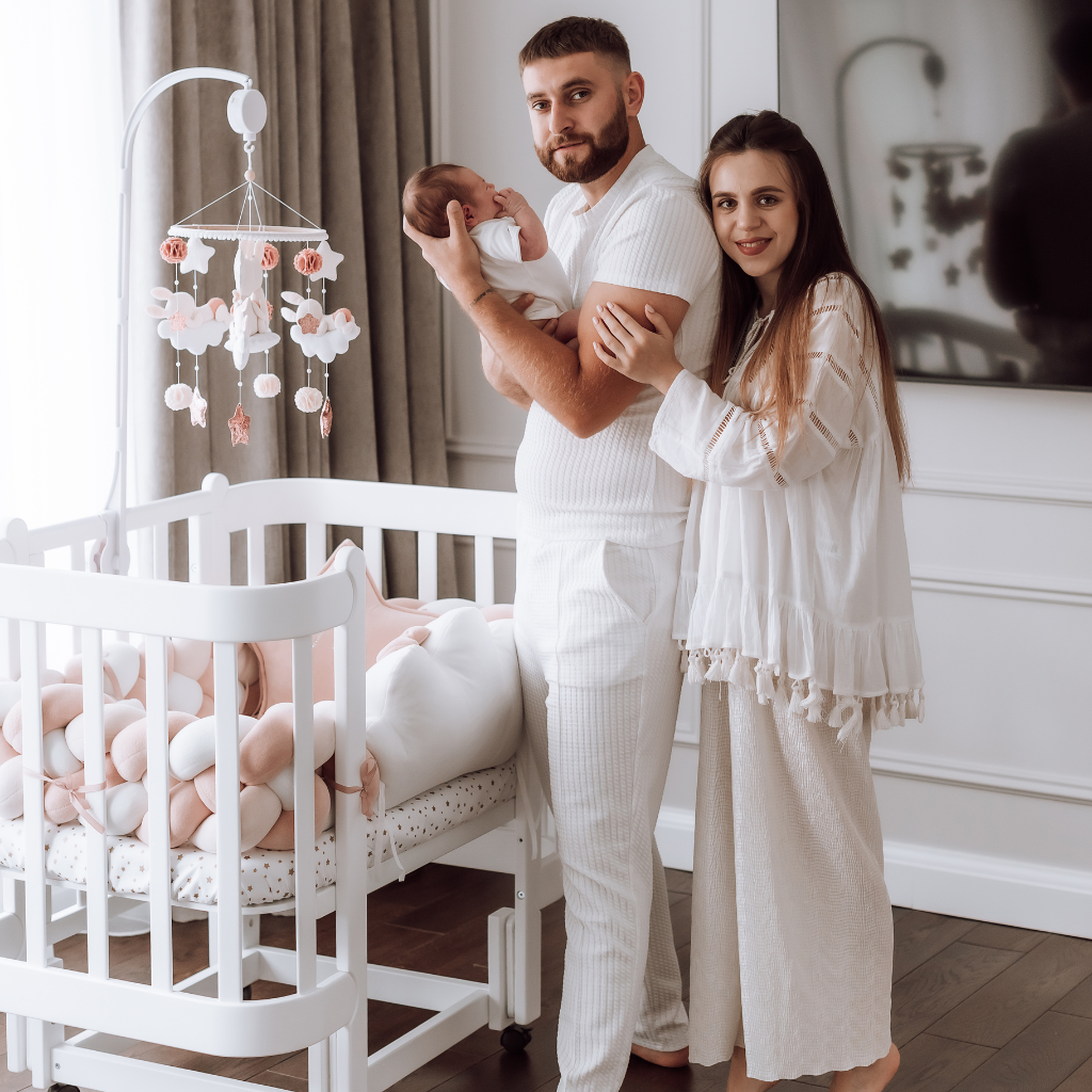 Nika Convertible Crib 5 in 1 White with Thick Bars 60x95/120cm Ingvart 