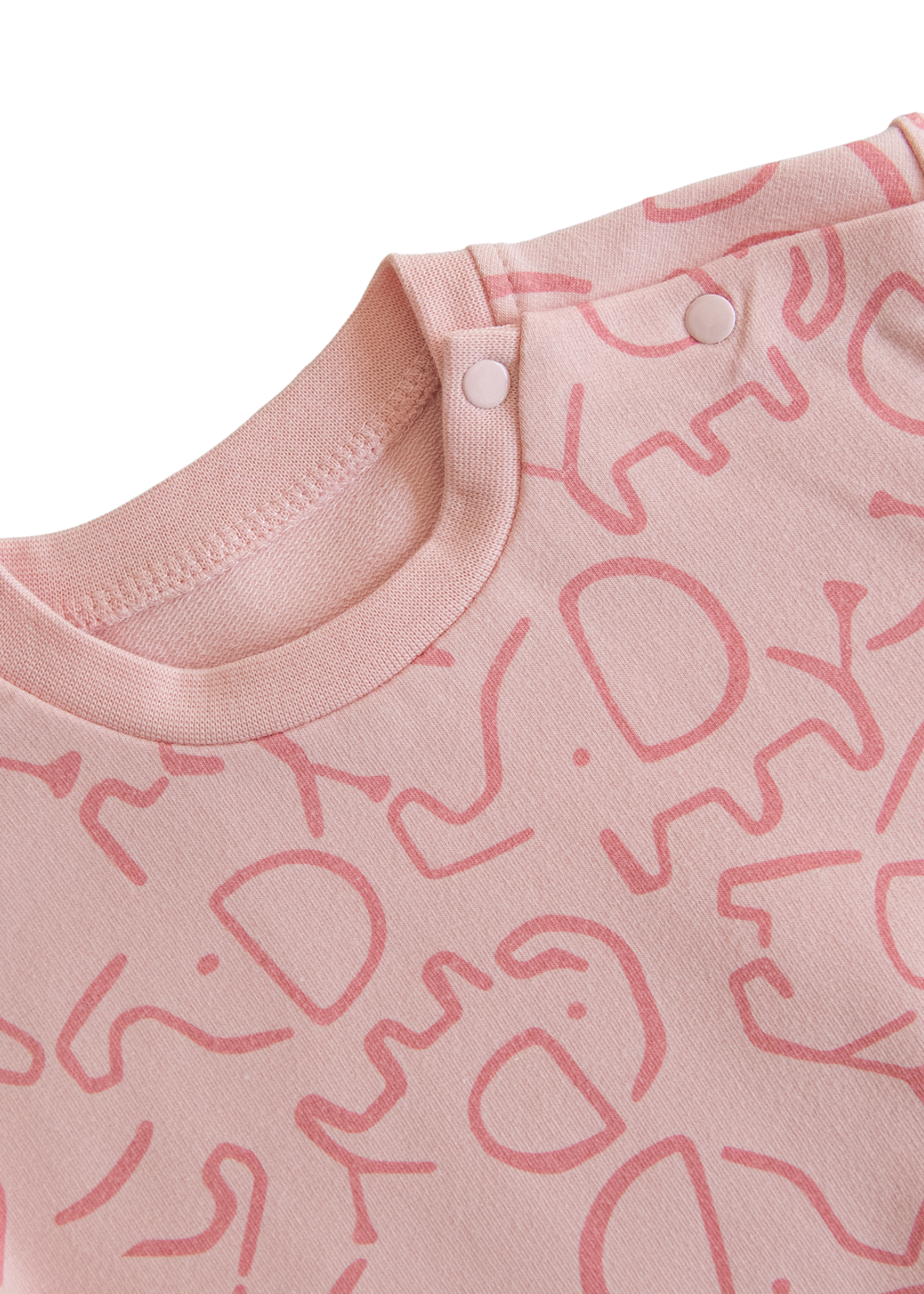 Trening 2 Piese Roz cu Desene Bumbac Organic S60439 Kitikate