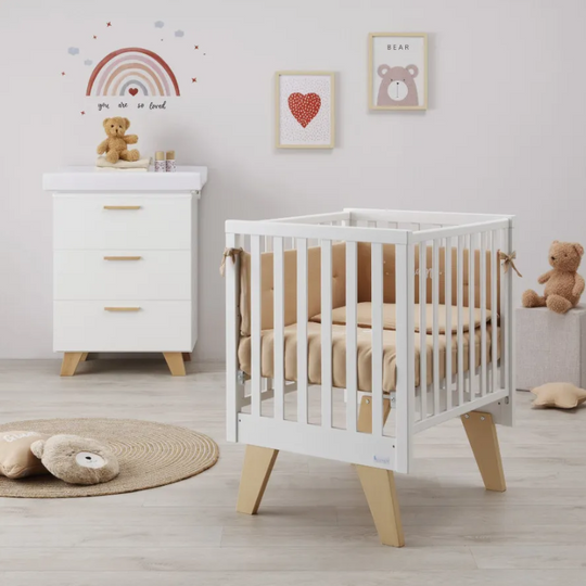 Дитяче ліжко-трансформер Montessori - Stockholm White &amp; Cream Azurra 