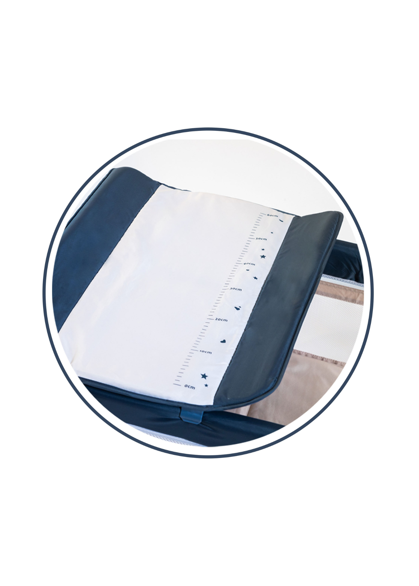 Patut Pliabil 2 Nivele si Masuta Friends Albastru 203/01 BabyOno