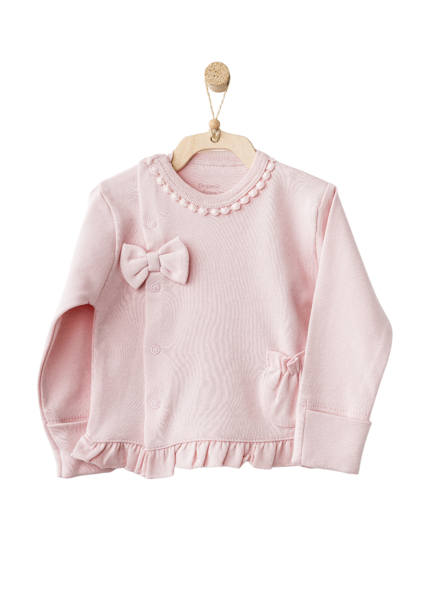 Set 10 Piese Maternitate Crem cu Roz Imprimeu Baloane AC25551 Andywawa