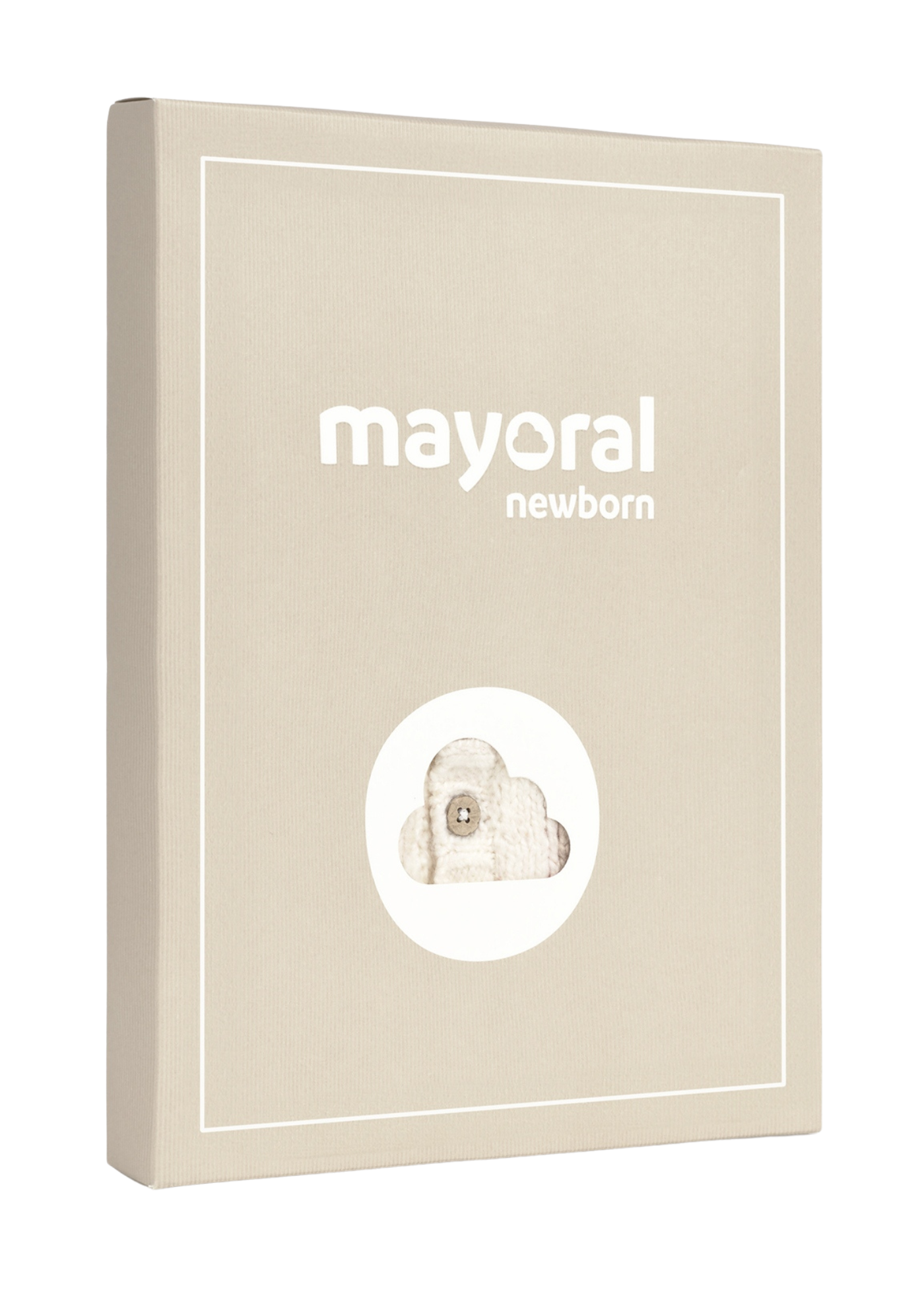 Set 3 piese Tricotat Crem cu Bej cu Melc 2571 Mayoral