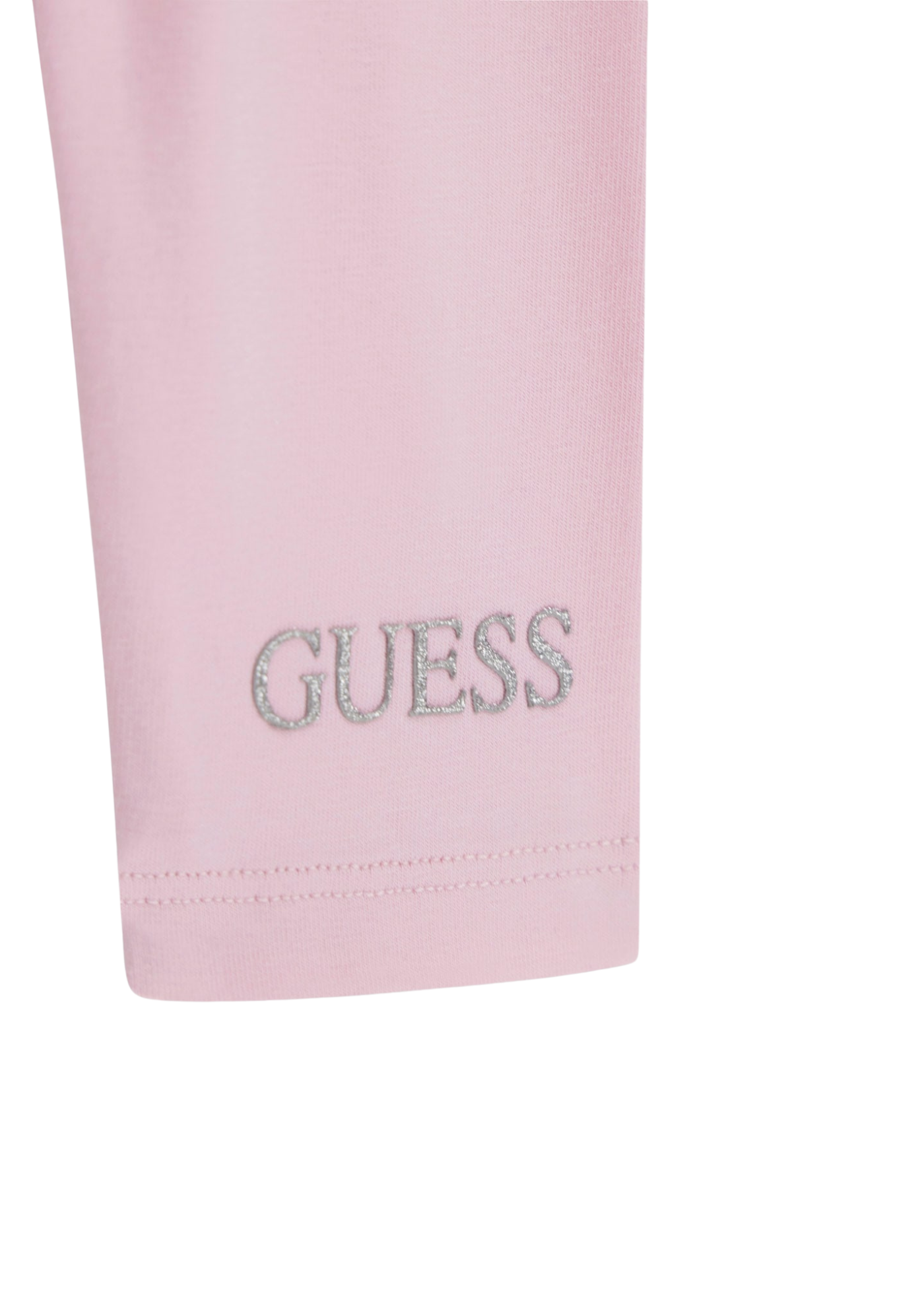 Set 2 Piese Bluza Roz cu Imprimeu Colaj si Colanti Lungi Roz A5YG01 KA6R4 P9HZ Guess