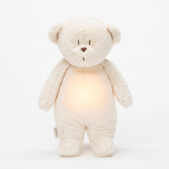 Organic Cotton Bear Musical Toy with Built-in Night Light Polar Natur Moonie 2.0 