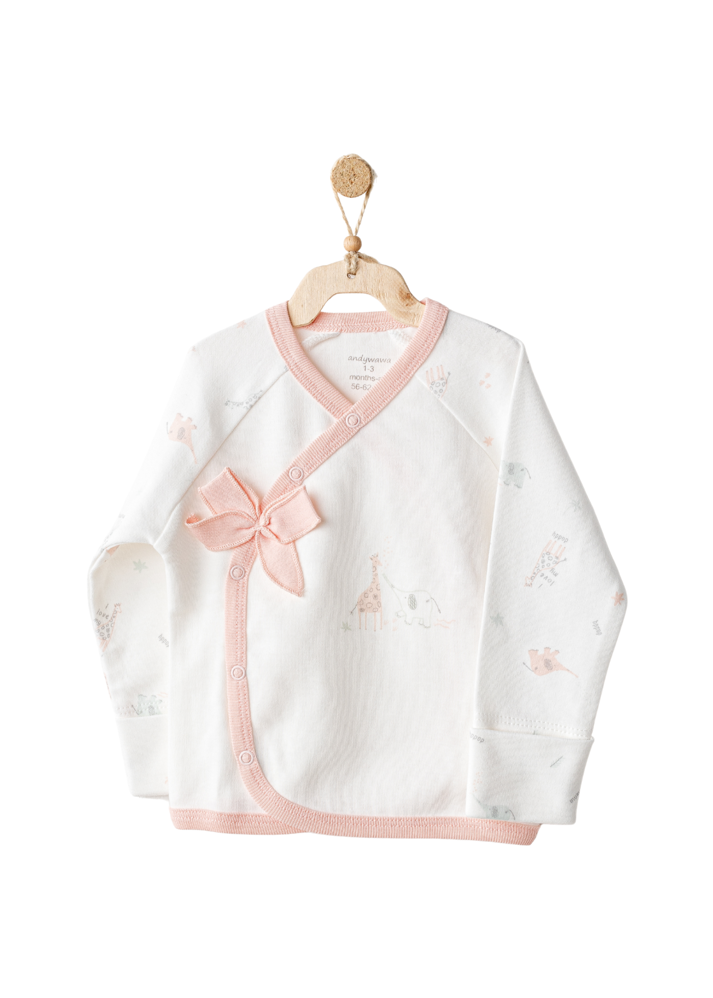 Set 10 piese Maternitate Crem cu Roz cu Elefant AC25501 AndywawaV