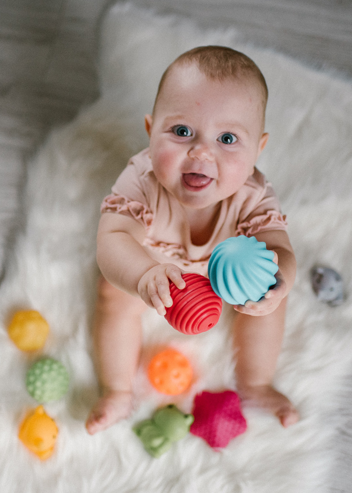 Set 6 Buc Minge Senzoriala Multicolora 1530 BabyOno