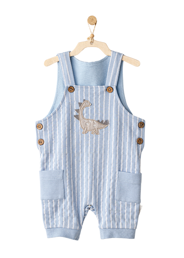 Set 10 Piese Maternitate Bej cu Bleu cu Dinozauri AC25911 Andywawa