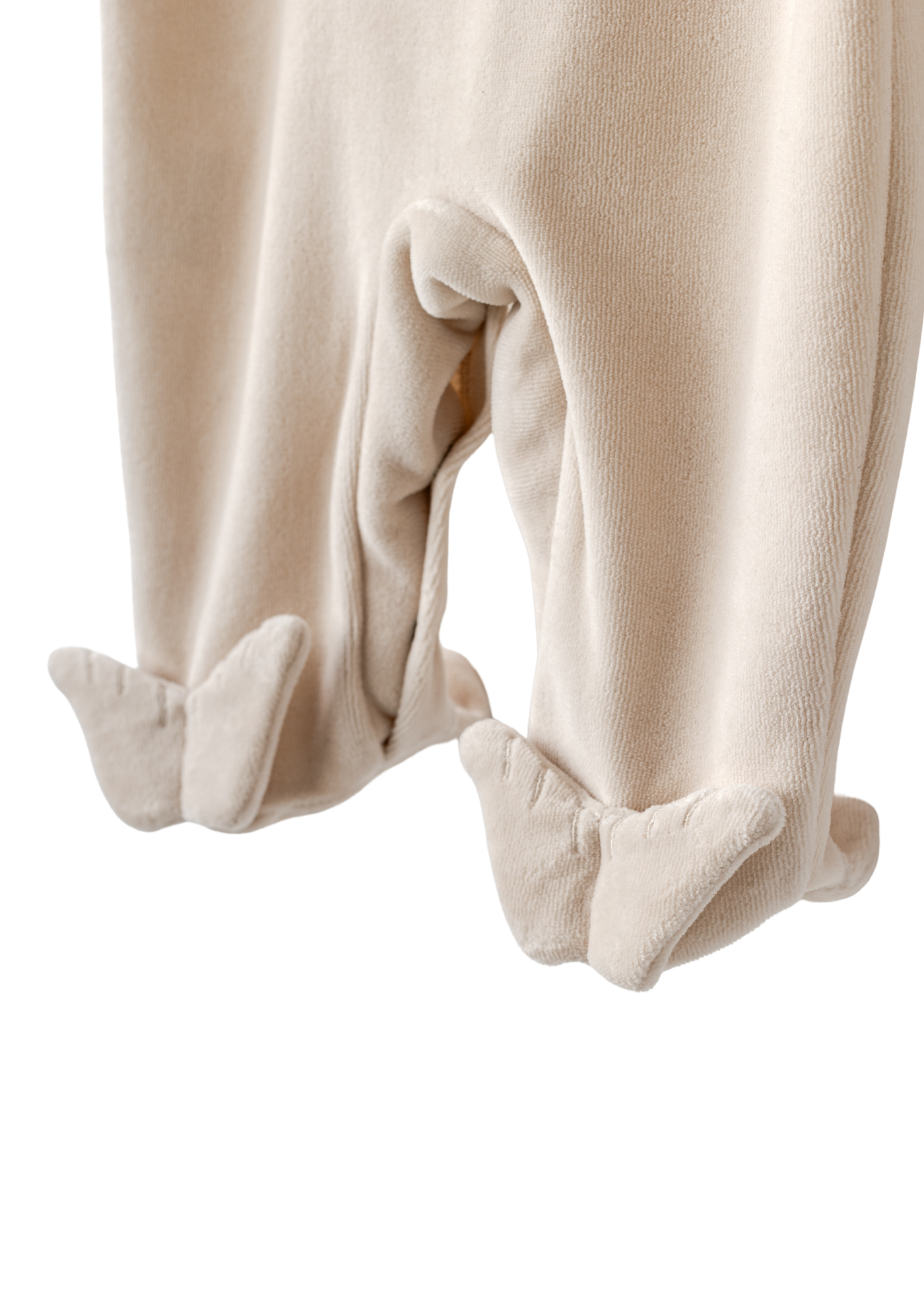 Salopeta Lunga Velur Bej cu Baveta cu Aripi AC25324 Andywawa