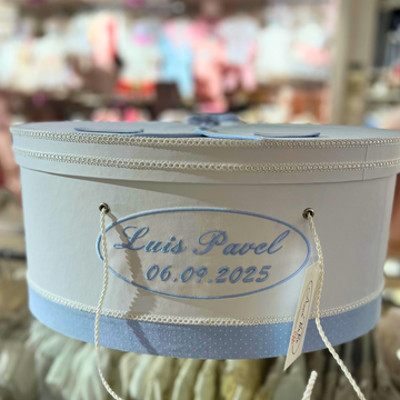 Personalizare Cufar Botez Elipsa Brodata Lateral / Capac – previzualizare 15
