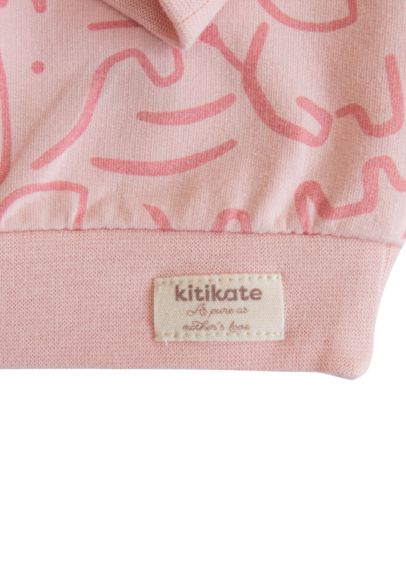 Trening 2 Piese Roz cu Desene Bumbac Organic S60439 Kitikate