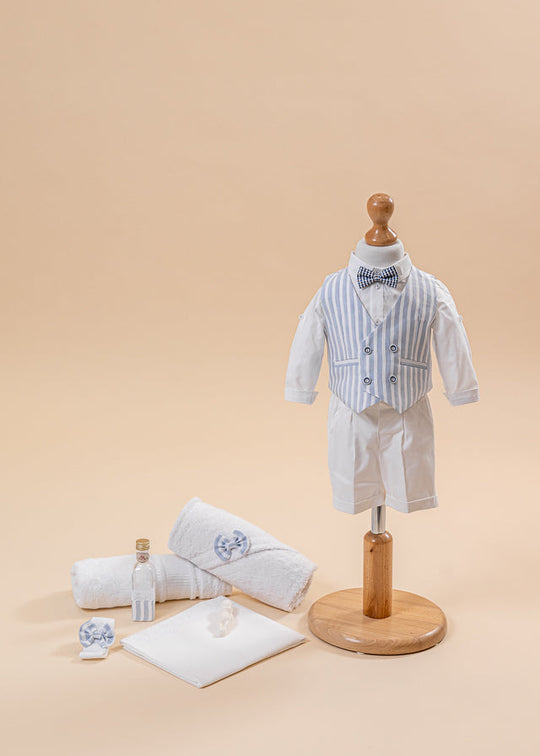 Christian Baptism Set 2 Pieces, Costume and Personalized Suit AnneBebe