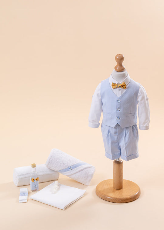 Vladimir Baptism Set 2 Pieces, Suit and Personalized AnneBebe Suit