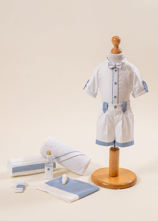 Armand Baptism Set 2 Pieces Personalized Suit Trunk AnneBebe