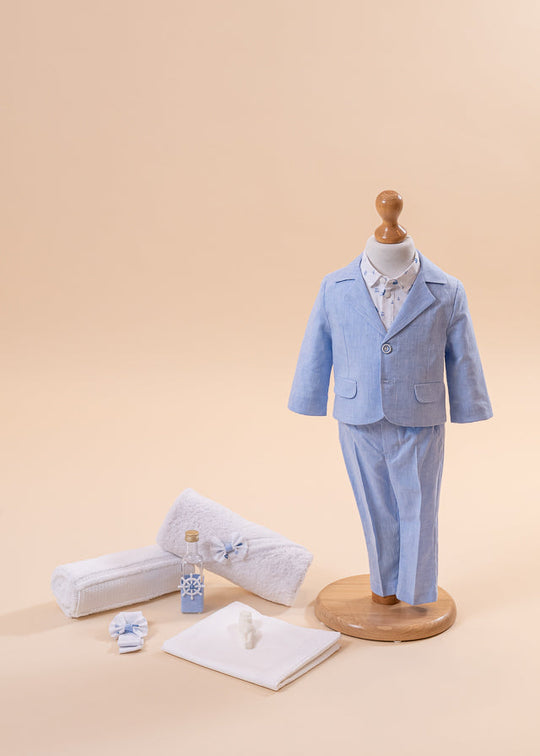 Set Botez Alin 2 Piese, Costum si Trusou Personalizat AnneBebe