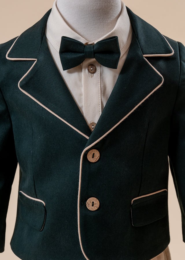 Caesar 3 Piece Baptism Set, Suit, Trunk and Personalized Candle Baptism AnneBebe