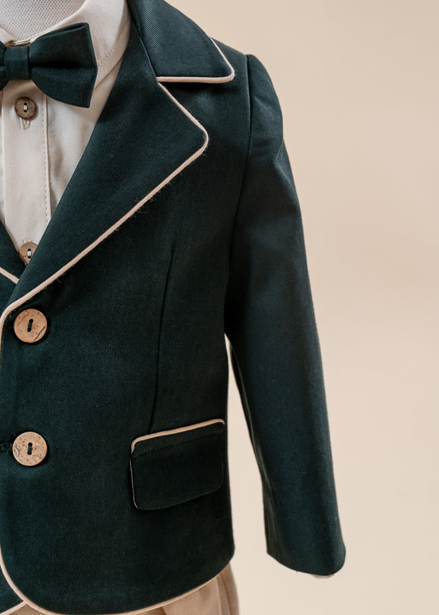 Caesar 3 Piece Baptism Set, Suit, Trunk and Personalized Candle Baptism AnneBebe