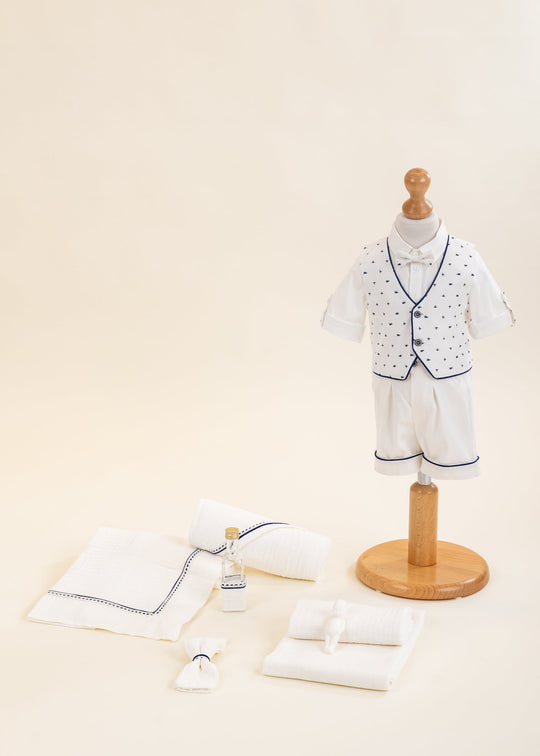 Mihai Christening Set 2 Pieces Suit and Personalized Layette AnneBebe