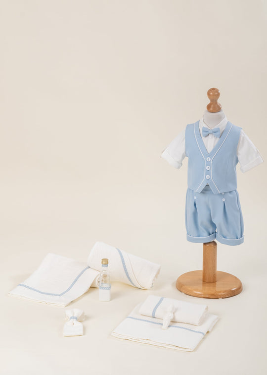 Set Botez Kenzo 2 Piese Costum si Trusou Personalizat AnneBebe