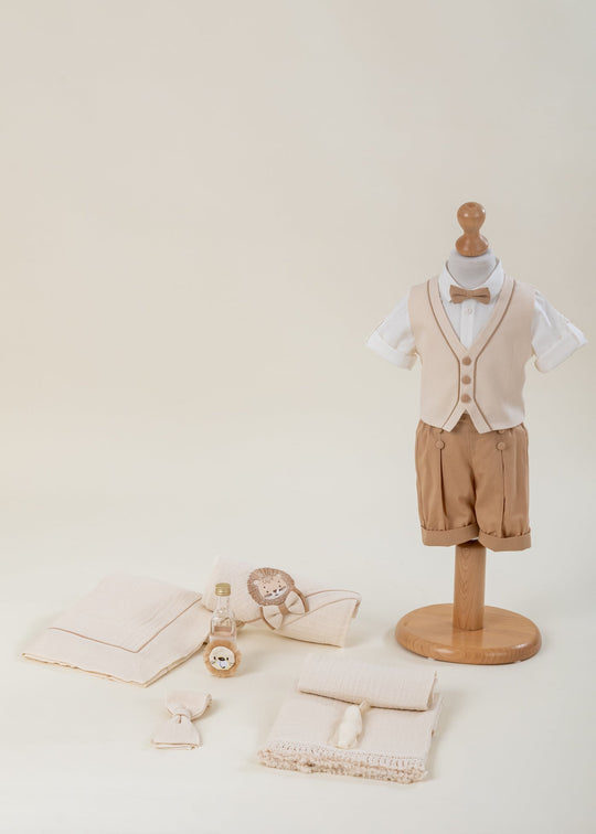 Set Botez Enzo 2 Piese Costum si Trusou Personalizat AnneBebe