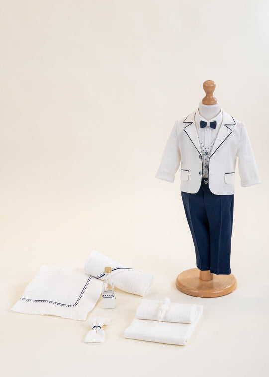 Set Botez Sorin 2 Piese Costum si Trusou Personalizat AnneBebe