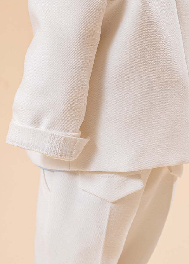 Costum Sebastian Sacou Crem Camasa Guler Cazacesc AnneBebe