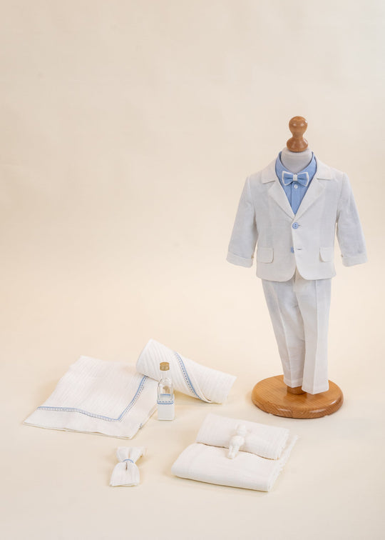 Set Botez Costum In 2 Piese Costum si Trusou Personalizat AnneBebe