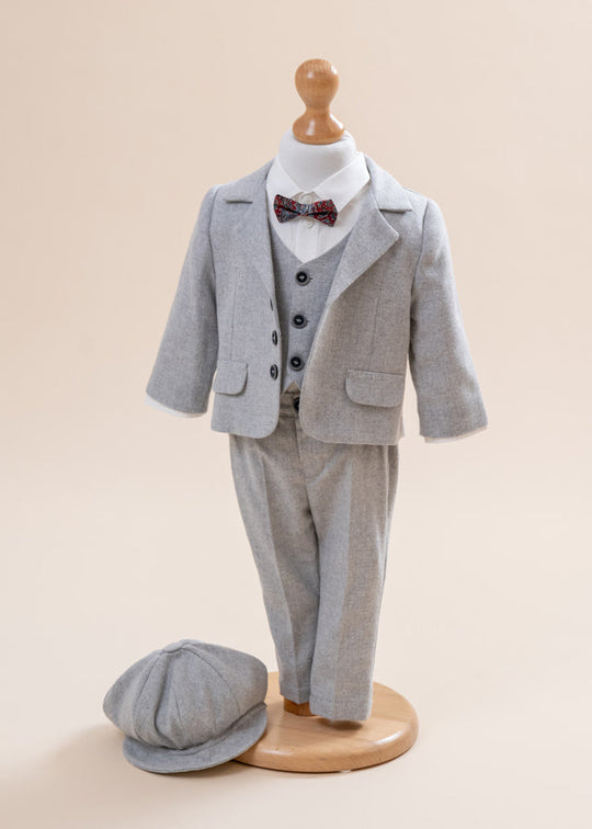 Charles Elegant Suit AnneBebe Light Gray Fabric