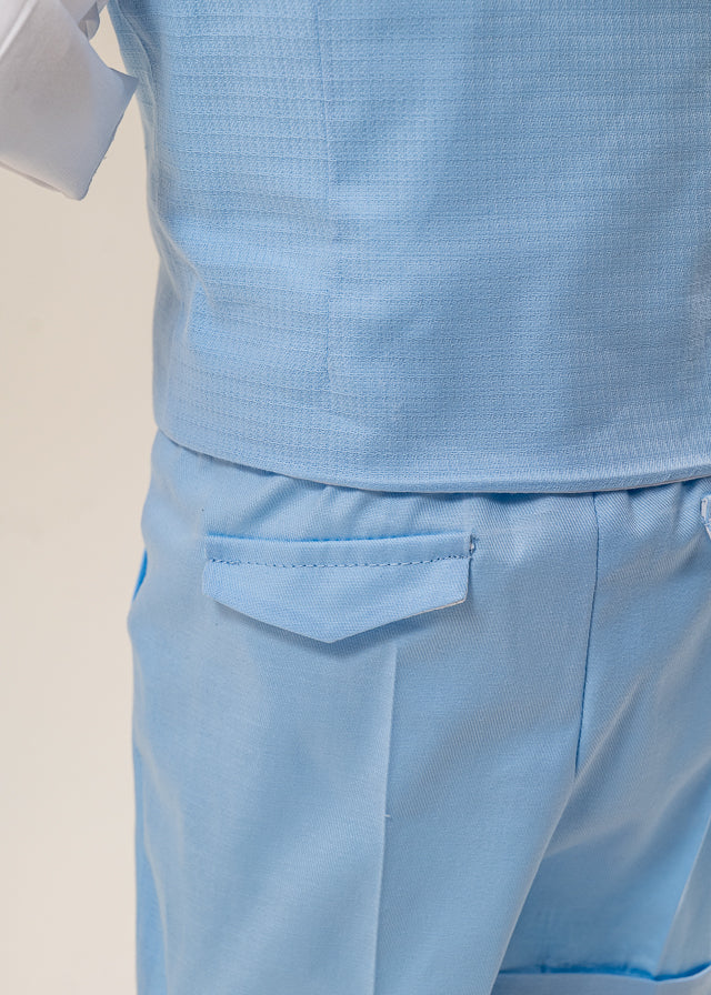 Set Botez Robert 3 Piese Costum Trusou si Lumanare Personalizat Botez AnneBebe