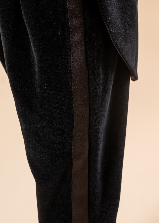 Costum Timotei Frac Catifea Cu Rever Saten AnneBebe