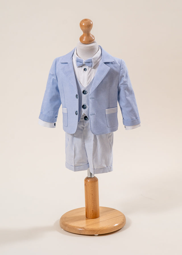 Set Botez Mike 3 Piese  Costum Trusou Lumanare Personalizat Botez AnneBebe