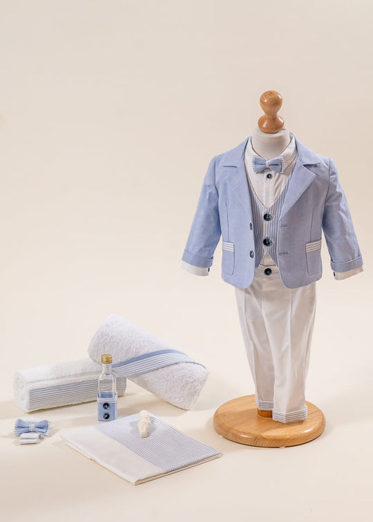 Set Botez Mike 2 Piese  Costum Trusou  Personalizat AnneBebe