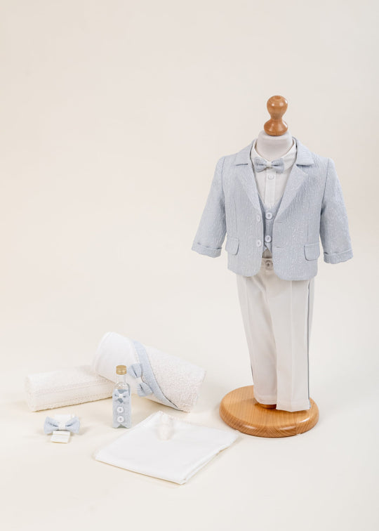 Set Botez Aron 2 Piese Costum si Trusou Personalizat AnneBebe