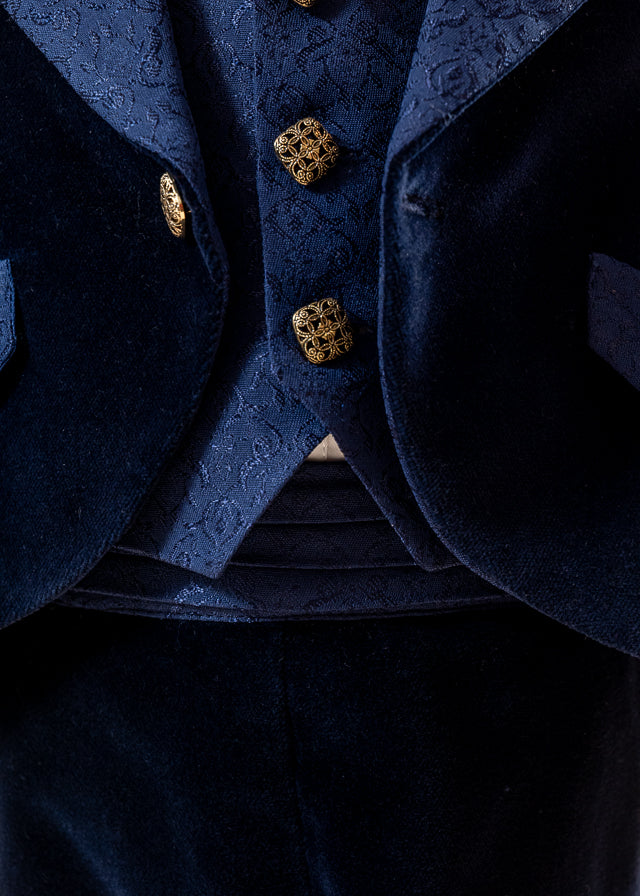 Francis Baptism Set 3 Pieces, Suit, Trunk and Candle Personalized Baptism AnneBebe