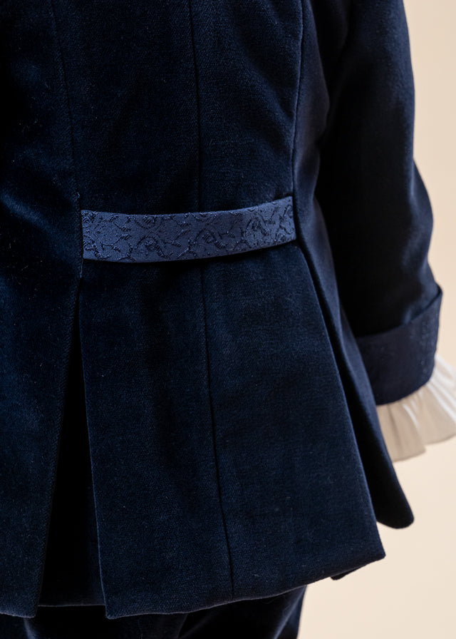 Francis Baptism Set 3 Pieces, Suit, Trunk and Candle Personalized Baptism AnneBebe