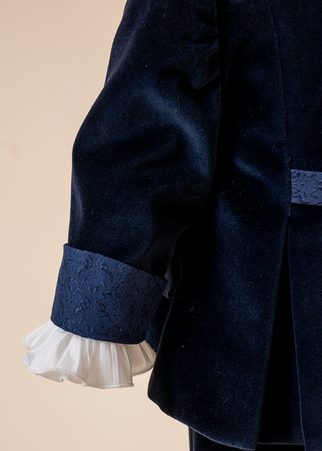 Francis Baptism Set 3 Pieces, Suit, Trunk and Candle Personalized Baptism AnneBebe