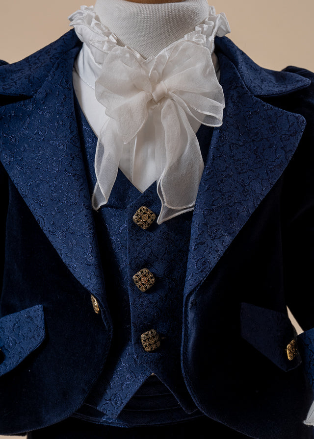 Francis Baptism Set 3 Pieces, Suit, Trunk and Candle Personalized Baptism AnneBebe