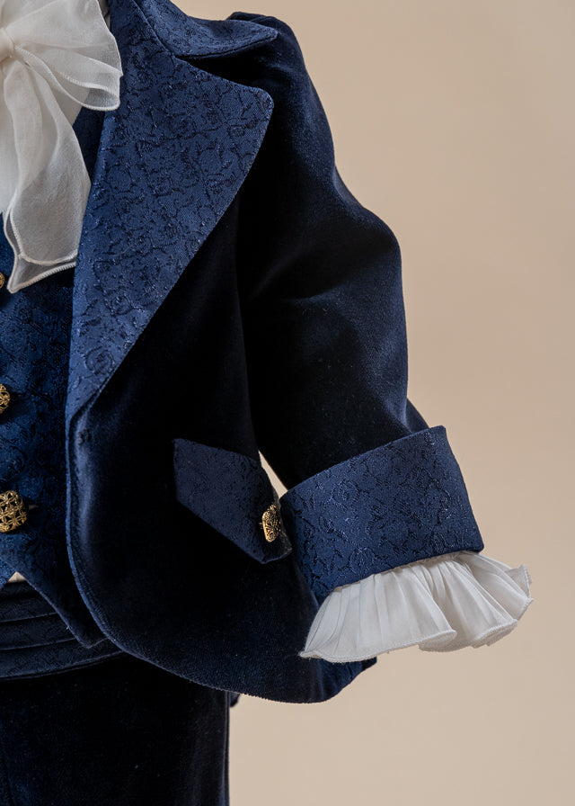 Francis Baptism Set 3 Pieces, Suit, Trunk and Candle Personalized Baptism AnneBebe