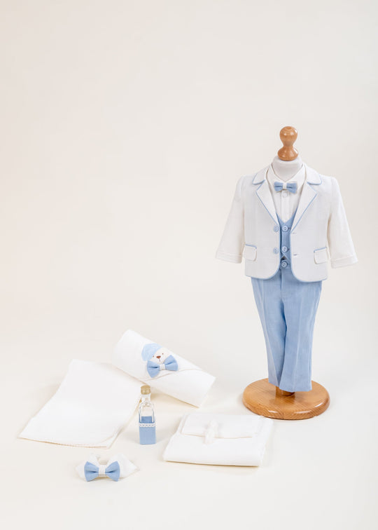 Set Botez Orlando 2 Piese Costum si Trusou Personalizat AnneBebe