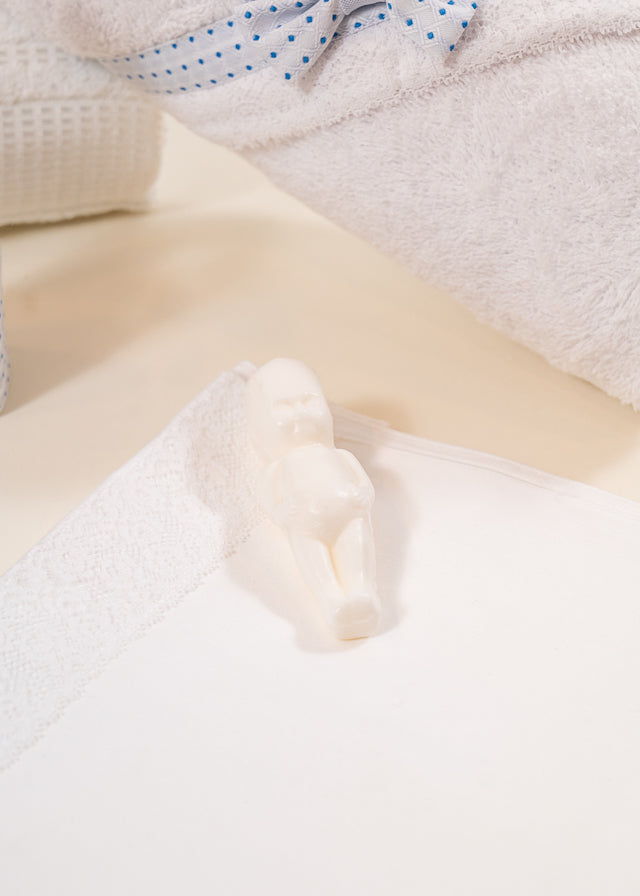 Set Botez Eric 2 Piese  Lumanare Trusou  Personalizat Botez AnneBebe