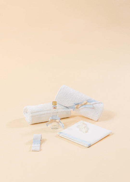Nicolas Milan White Trunk Blue And Beige Stripe AnnaBebe