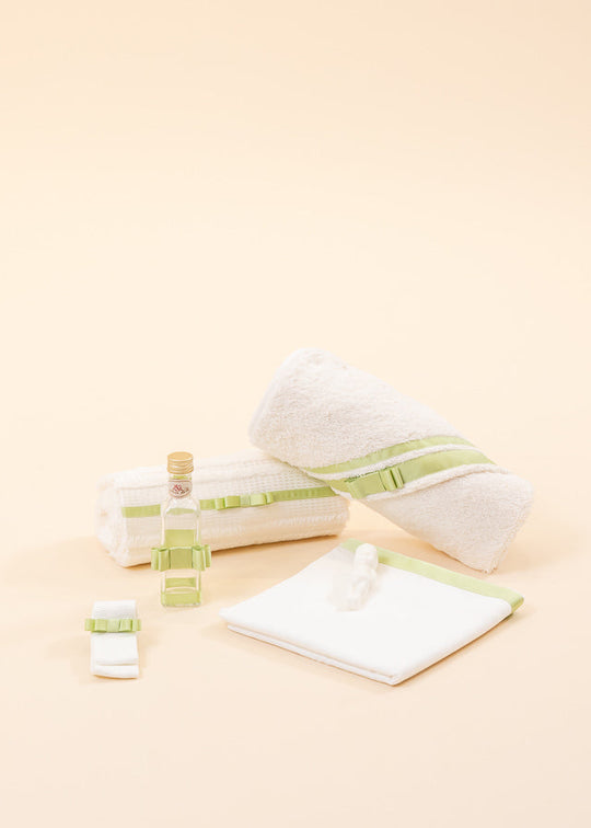 Trusou Adelin Crem Banda Ripsata Verde AnneBebe