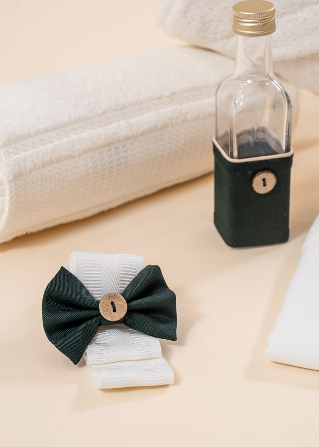 Caesar 3 Piece Baptism Set, Suit, Trunk and Personalized Candle Baptism AnneBebe