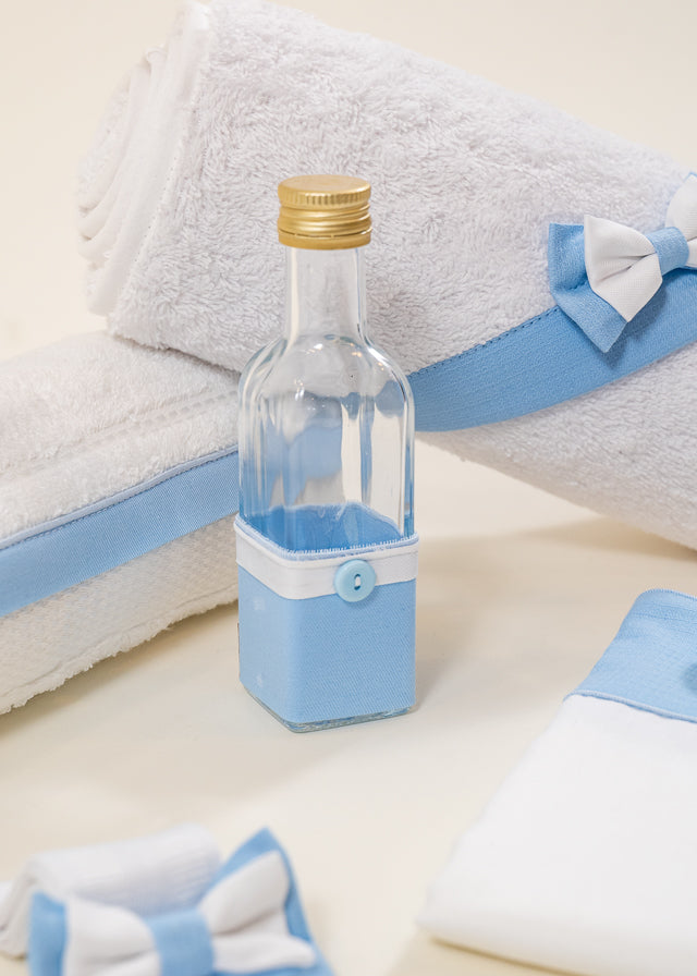 Set Botez Robert 3 Piese, Lumanare, Trusou si Cufar  Personalizat Botez AnneBebe