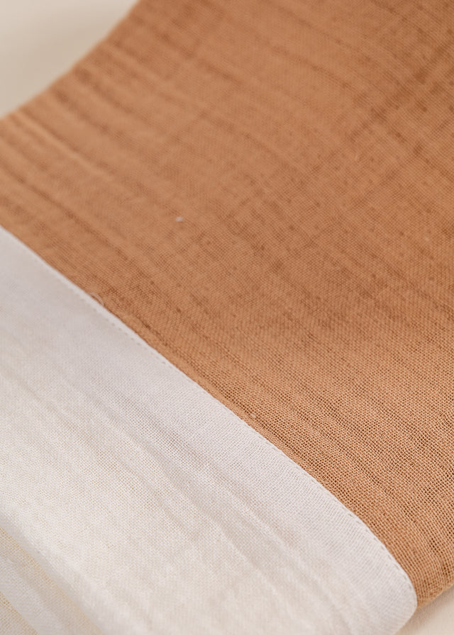 Trusou Muselina Cappucino Cu Pled Maro